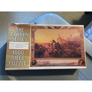 Vintage Fairchild Golden Series 1000 Piece Puzzle Westward Course of Empire 1570